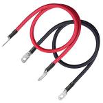 VonSom 2-Foot 4 AWG Power Battery Cable Set