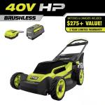 40V Cordless 20-Inch Push Lawn Mower