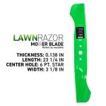 8TEN LawnRAZOR High Lift Blade Set for MTD