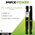MaxPower 2-Blade Set for 42" Poulan/Husqvarna/Craftsman