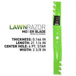 8TEN LawnRAZOR Mower Blade Set for Cub Cadet