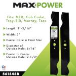 42" Mower 2-Blade Set for MTD, Cub Cadet