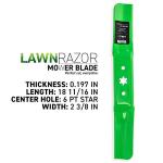 8TEN LawnRAZOR High Lift Mower Blade Set