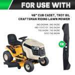 46" Mower Blades for Cub Cadet XT1 XT2