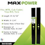 Maxpower 561556B 42" Blade Set for Mowers