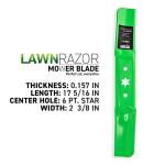 8TEN LawnRAZOR Mower Blade 3-Pack for Cub Cadet