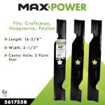 MaxPower 3-Blade Set for 48" Mowers