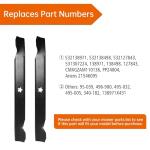 High Lift Mower Blades for Craftsman & Husqvarna