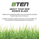 8TEN LawnRAZOR Blade Set for Toro Time Cutter