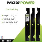 MaxPower 3-Blade Set for 54" Bad Boy Mowers