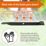 High Lift Mower Blades for Craftsman & Husqvarna