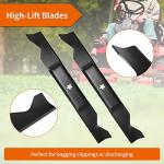 High Lift Mower Blades for 46" Lawn Tractors