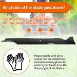 High Lift Mower Blades for 46" Lawn Tractors