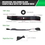 42 Inch Mulching Blades for Cub Cadet & Troy Bilt