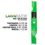 8TEN LawnRAZOR High Lift Blade Set for 54" Deck