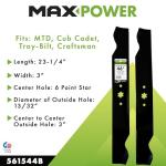 MAXPOWER 2-Blade Set for 46 Inch Mowers