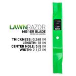 8TEN LawnRAZOR High Lift Mower Blade Set