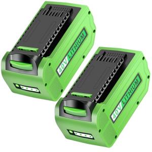 Greenworks 40V 6Ah Lithium Battery Replacement 2-Pack