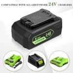 24V Replacement Battery for Greenworks Tools – 2 Pack