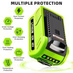 40V 6000mAh Lithium Replacement Battery for Greenworks