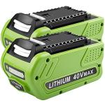 40V 6000mAh Lithium Battery Replacement 2 Pack