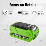 Forrat 40V 6.0Ah Lithium Battery 2-Pack