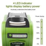 40V 6000mAh Lithium Battery Replacement 2 Pack