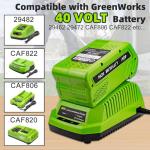 40V 6000mAh Lithium Replacement Battery for Greenworks