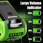 Munikind 40V Lithium Battery for GreenWorks Chainsaw
