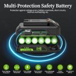 24V 4.0Ah Replacement Battery for Greenworks Tools
