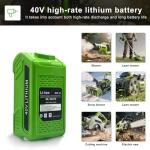 Greenworks 40V 6.0Ah Lithium Battery Replacement (2-Pack)