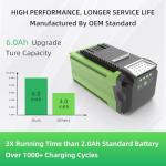 Greenworks 40V 6.0Ah Replacement Battery (2 Pack)
