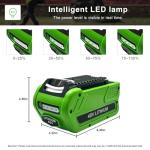 Greenworks 40V 6.0Ah Lithium Battery Replacement (2-Pack)