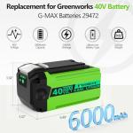 40V 6.0Ah Lithium Battery for GreenWorks Tools