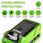 2 Pack 6000mAh Lithium-ion Battery for Greenworks 40V