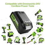 Greenworks 24V Replacement Batteries - 2 Pack, 6.5Ah