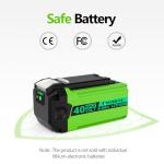 40V 6.0Ah Lithium Battery for GreenWorks Tools