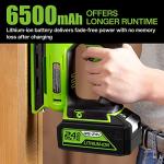 Greenworks 24V Replacement Batteries - 2 Pack, 6.5Ah