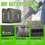 80V 3.5Ah Lithium Battery for Greenworks Tools