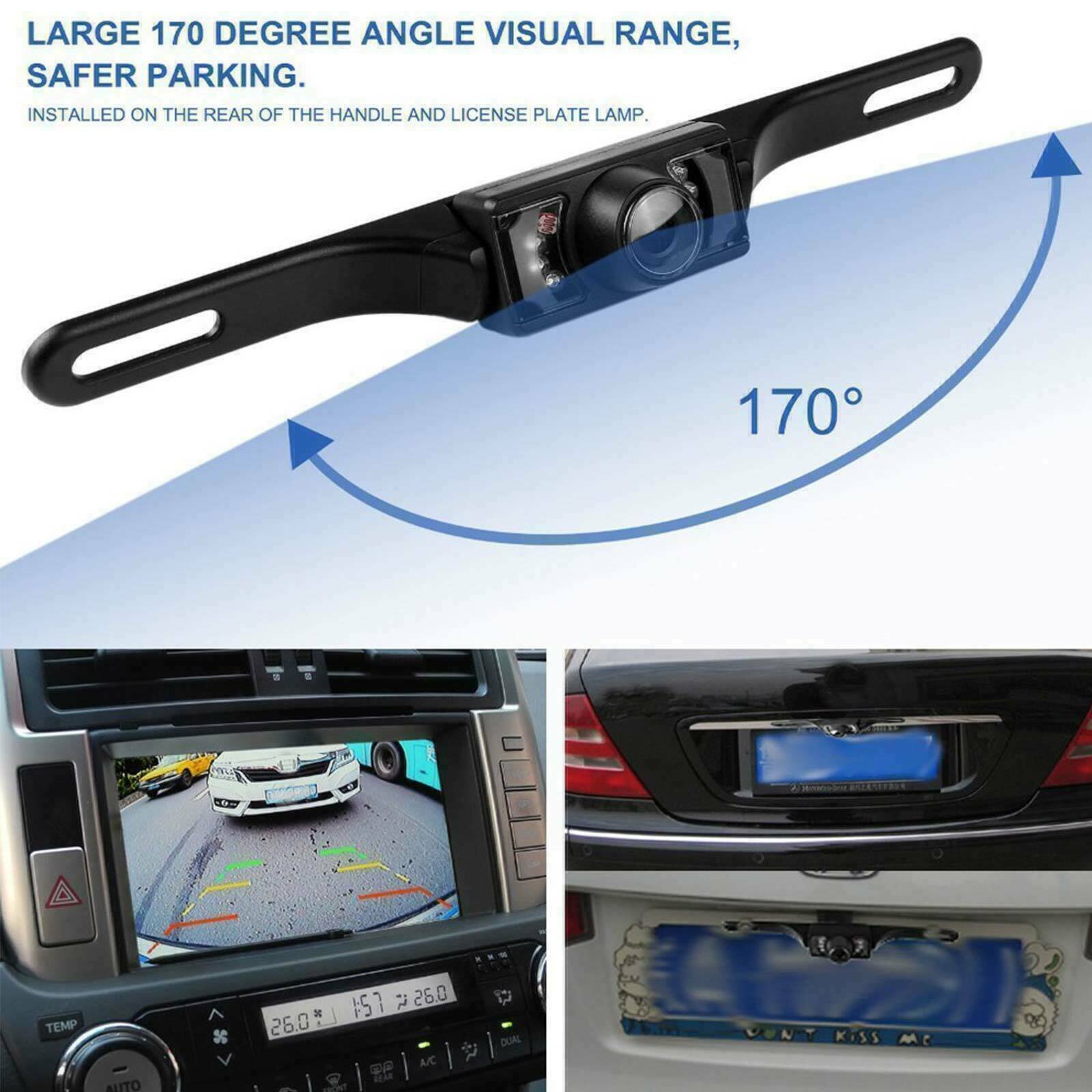 170° HD Rear View Camera with Night Vision