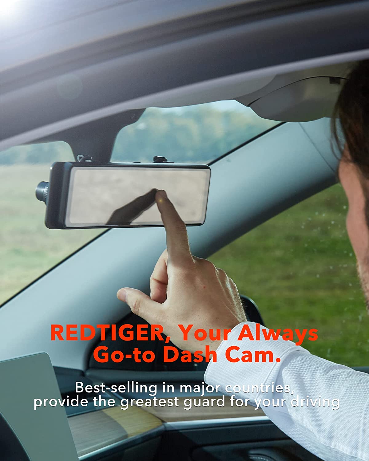 REDTIGER 11" 4K Touch Screen Mirror Dash Cam