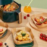 125PCS Non-Stick Air Fryer Parchment Paper Liners