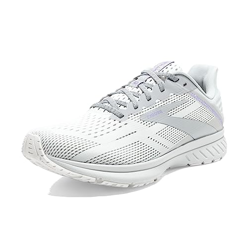 Brooks Women’s Neutral Running Shoe - White/Silver/Lilac - 7.5