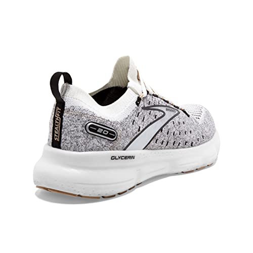 Brooks Women's Glycerin 20 Neutral Running Shoe - White/Black/Cream