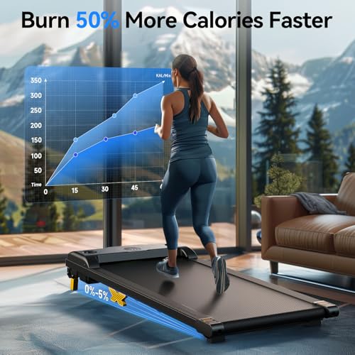 SERVFIT 3-in-1 Portable Incline Under Desk Treadmill