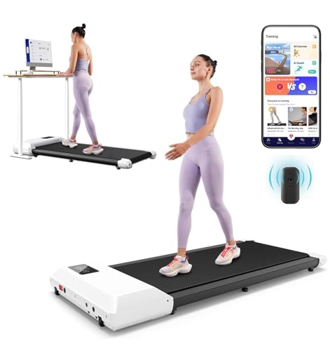 DeerRun 2-in-1 Under Desk Treadmill with Remote