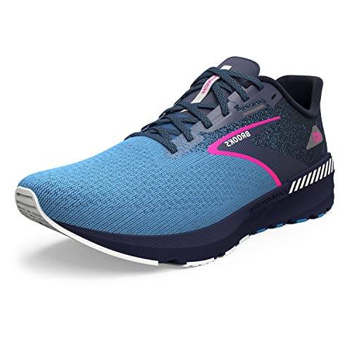 Brooks Women’s Launch GTS 10 Running Shoe - Peacoat/Marina Blue/Pink Glo