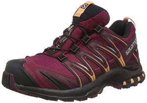 Salomon Women's Burgundy Trail Running Sneakers, Size 7.5