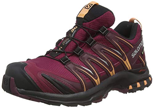 Salomon Women's Burgundy Trail Running Sneakers, Size 7.5