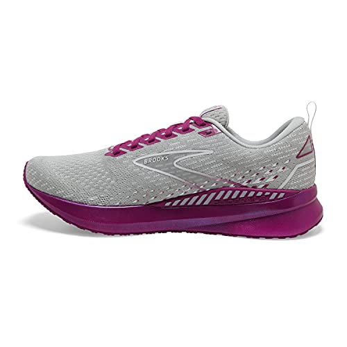Brooks Levitate GTS 5 Women's Running Shoe - Grey/Lavender/Baton Rouge